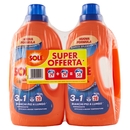 Sole Detersivo lavatrice Bianco Splendente 58 lavaggi 2 x 1,305 L